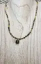 COLLIER AURELA DORÉ OEIL DE TIGRE A