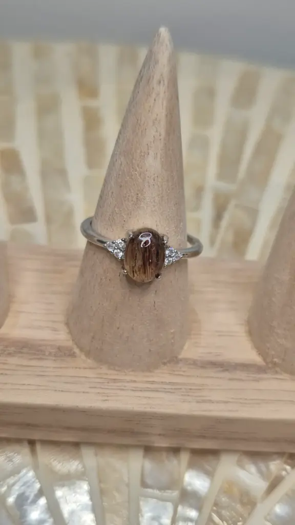 BAGUE QUARTZ RUTILE AA MODELE 2