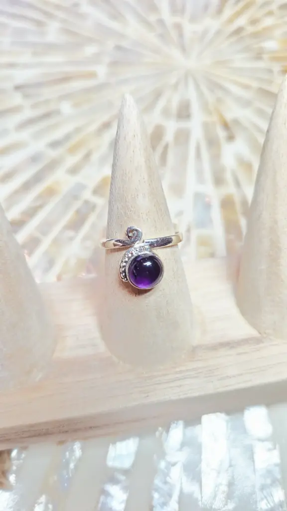 [FB MODELE 01] BAGUE ARGENT 925 AMETHYSTE A
