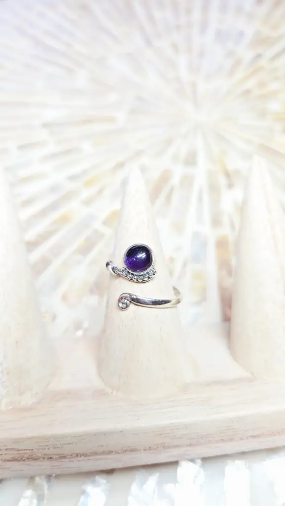 [FB MODELE 03] BAGUE ARGENT 925 AMETHYSTE A