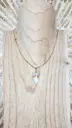 COLLIER BOHO DORE HOWLITE BLANCHE A