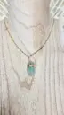 COLLIER BOHO DORE AVENTURINE A