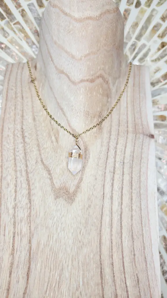 COLLIER BOHO DORE CRISTAL DE ROCHE A