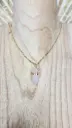 COLLIER BOHO DORE QUARTZ ROSE A