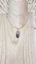 COLLIER BOHO DORE AMETHYSTE A