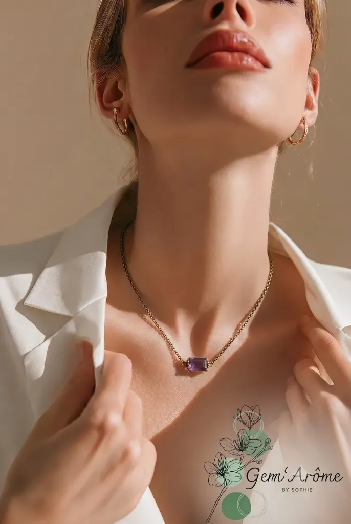 COLLIER CLEA DORE AMETHYSTE A